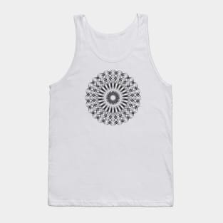 Circle Star Black Tank Top